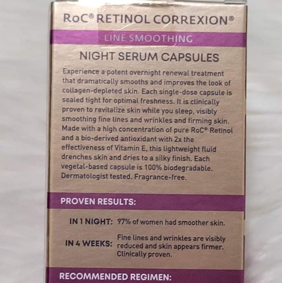 RoC Retinol Correxion Line Smoothing Night Serum Capsules - Picture 2 of 4